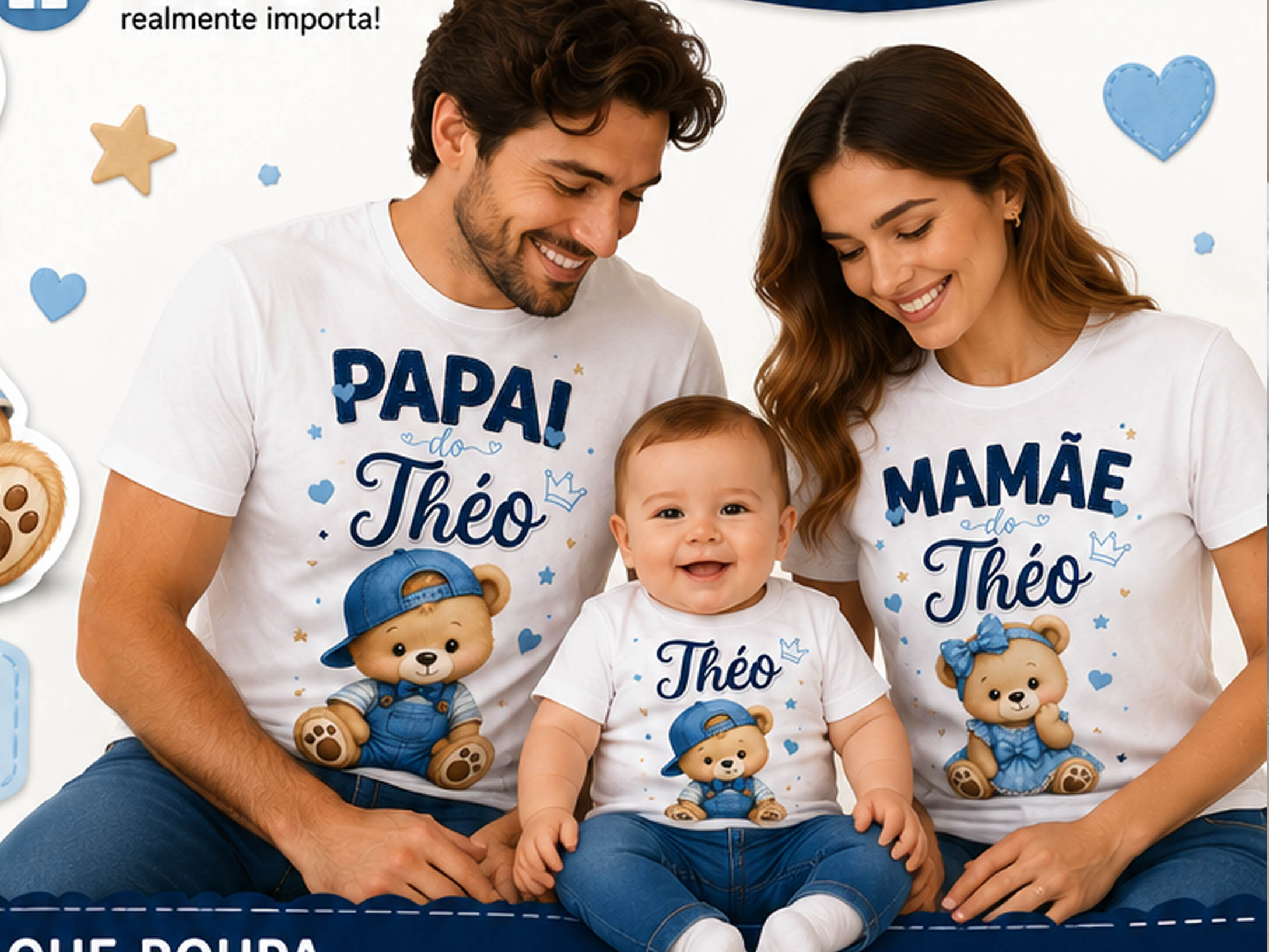 Camiseta branca personalizada