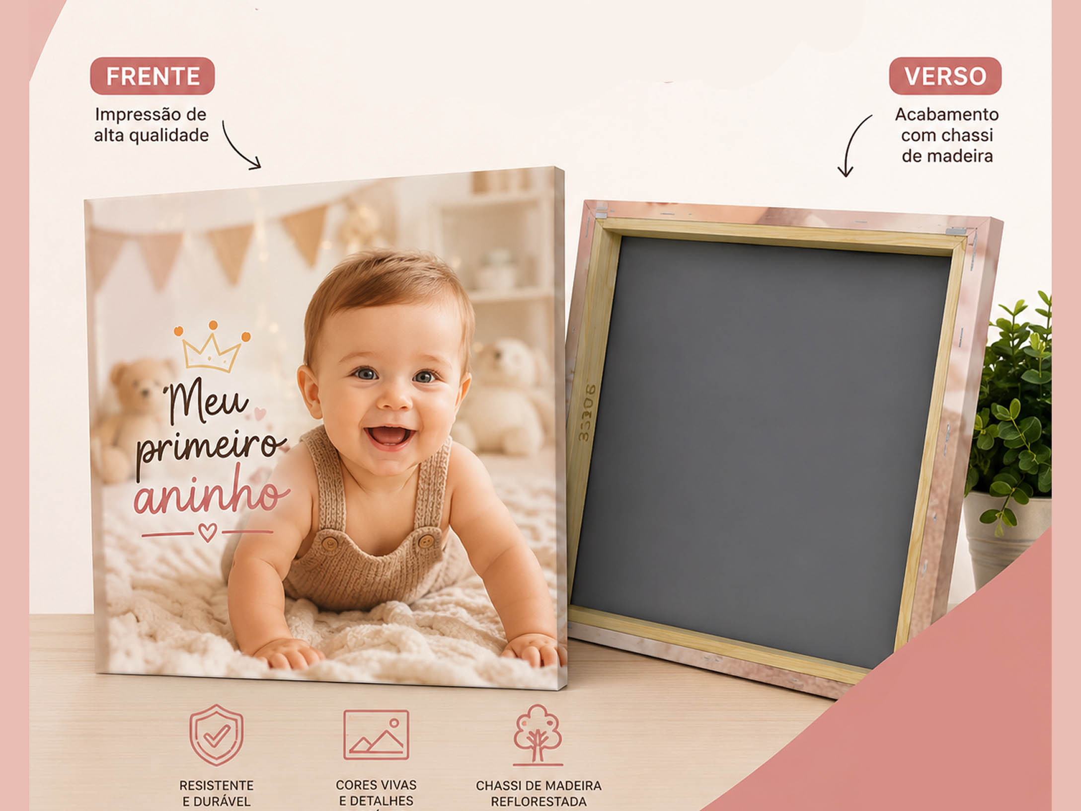 Quadro personalizado em lona